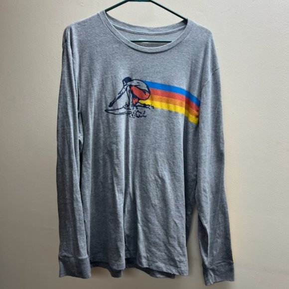 Old Navy Grey Long sleeve with Surfer logo - Picture 1 of 7